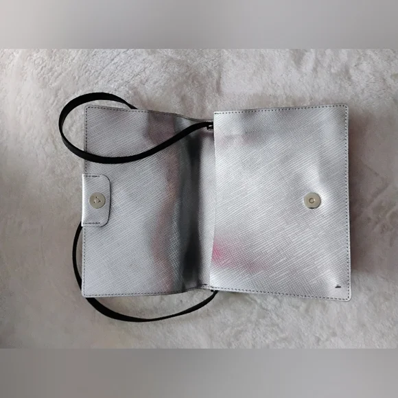 GUM Gianni Chiarini Design - Metallic Silver Shoulder//Clutch Bag - Star Detail - Picture 5 of 9